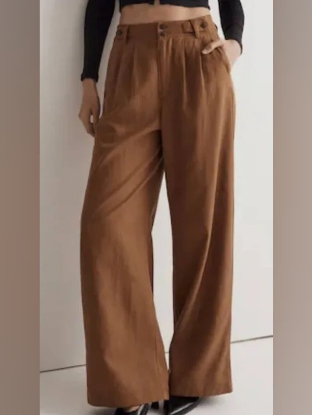 NWT Madewell Harlow Wide Leg Pants Size 00P